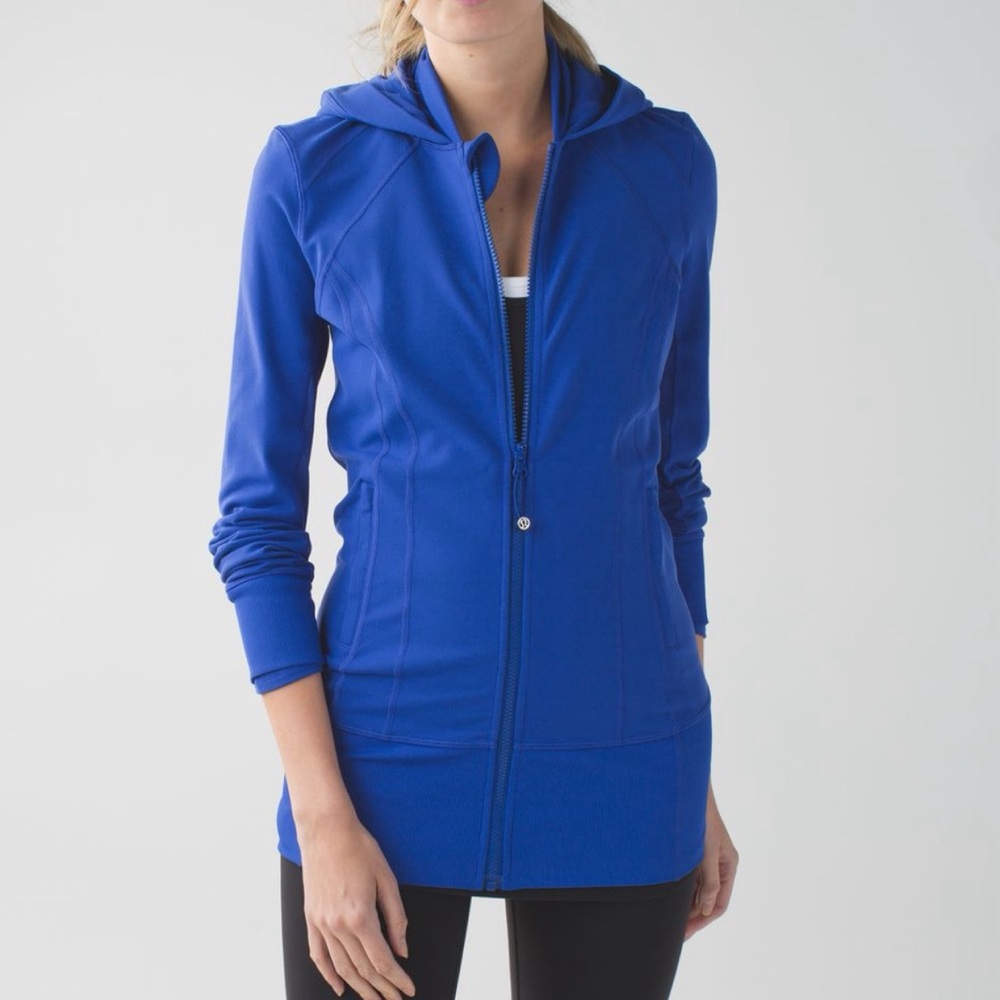 Lululemon Athletica Women’s Daily Practice Hooded Zip Jacket In Saphire Blue